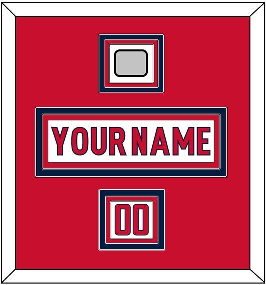 Washington Nameplate, Number (Shoulder) & 2018 Stanley Cup Champions Patch - Road White - Premier Tier 1