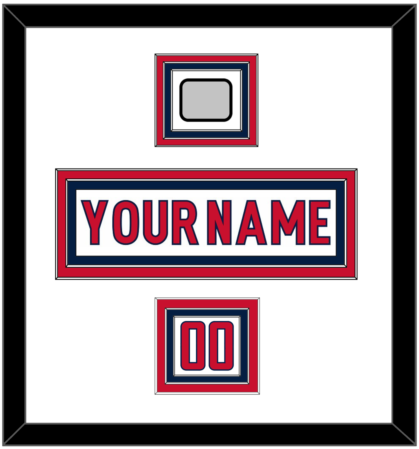 Washington Nameplate, Number (Shoulder) & 2018 Stanley Cup Champions Patch - Road White - Premier Tier 2