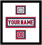 Washington Nameplate, Number (Shoulder) & 2018 Stanley Cup Finals Patch - Road White - Triple Mat 2