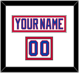Washington Nameplate & Number (Shoulder) - Home White (1987-1995) - Double Mat 1