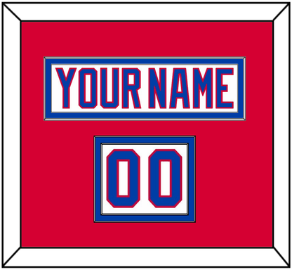Washington Nameplate & Number (Shoulder) - 2011 Winter Classic White Jersey - Signature Tier 2
