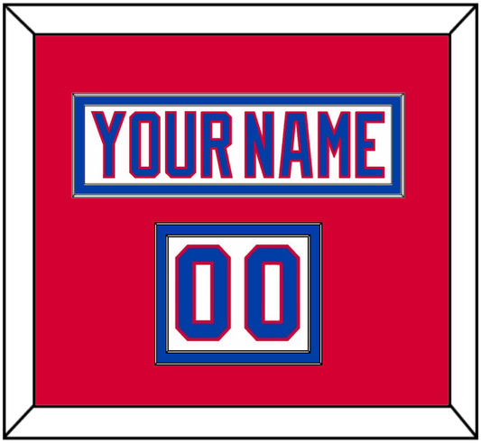 Washington Nameplate & Number (Shoulder) - 2011 Winter Classic White Jersey - Signature Tier 2