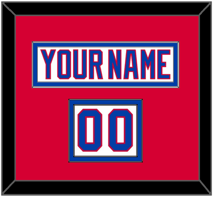 Washington Nameplate & Number (Shoulder) - 2011 Winter Classic White Jersey - Signature Tier 2