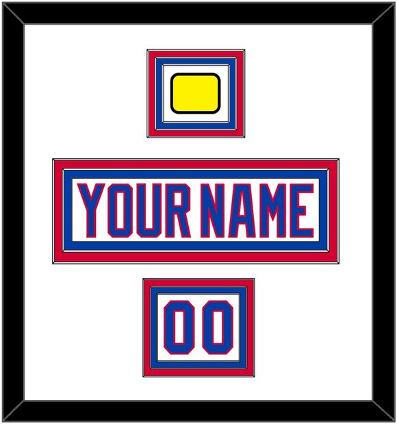 Washington Nameplate, Number (Shoulder) & 2011 Winter Classic Patch - White Jersey - Triple Mat 1