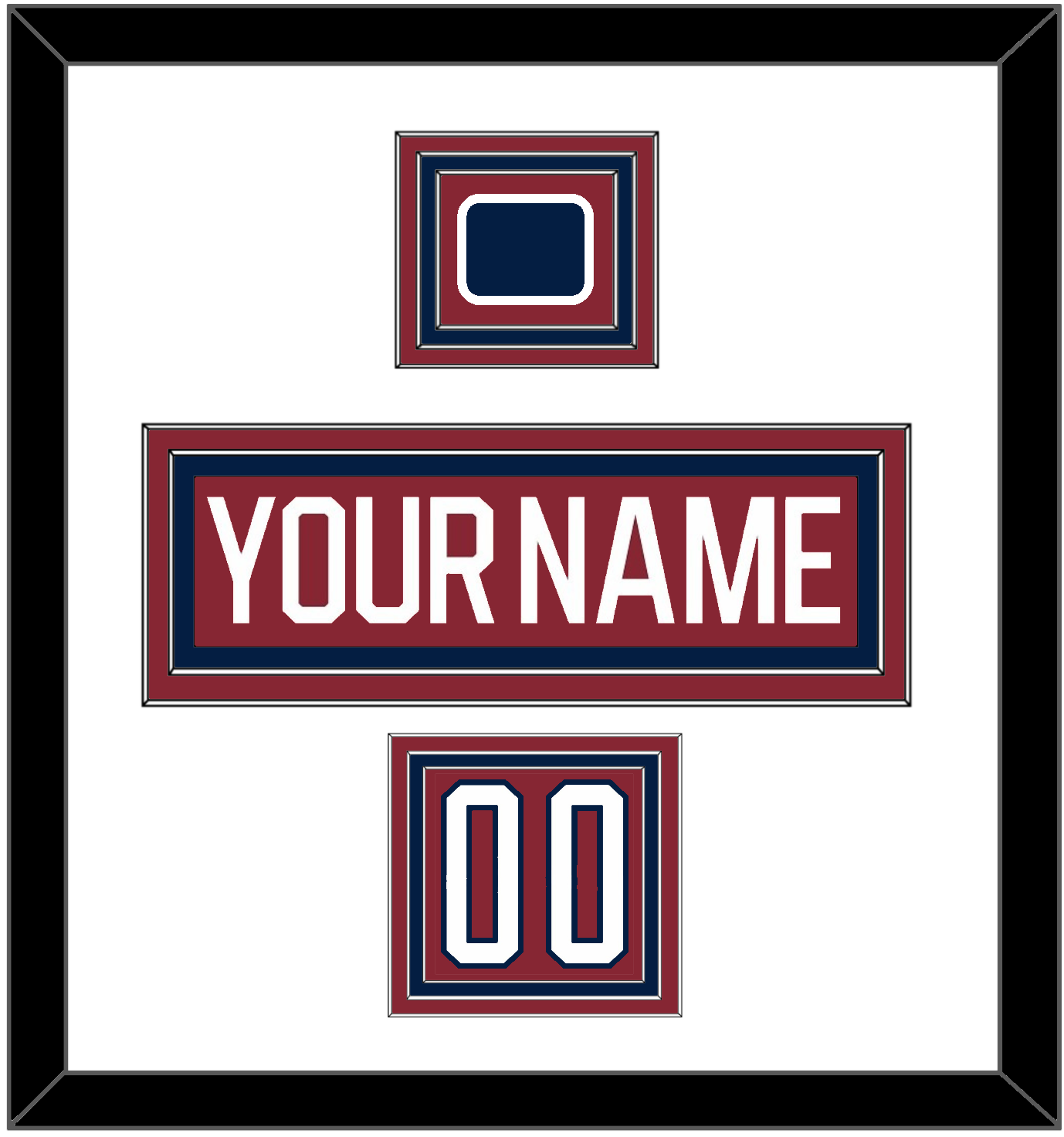 Washington Nameplate, Number (Shoulder) & 2015 Winter Classic Patch - Garnet Jersey - Premier Tier 1
