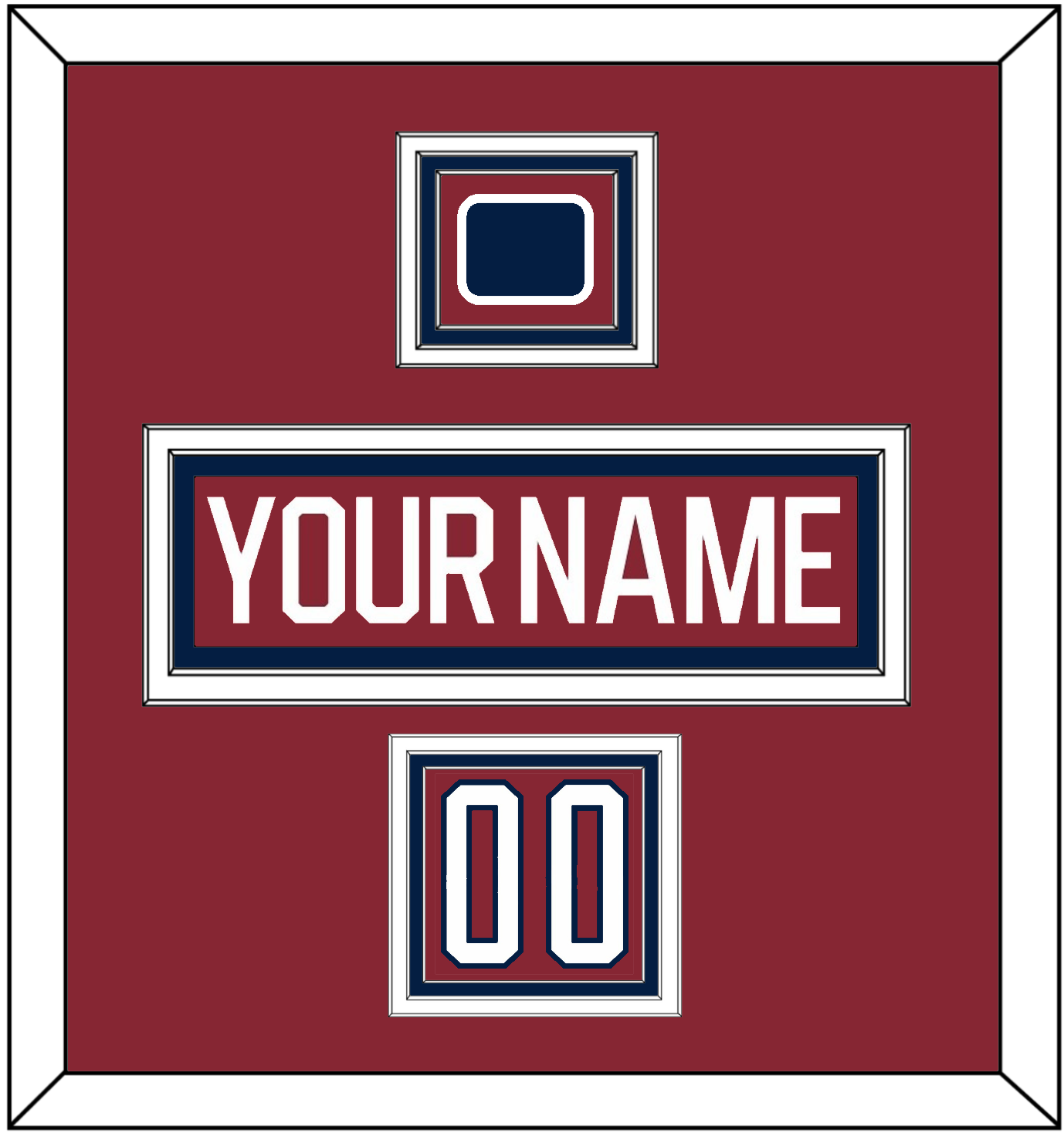 Washington Nameplate, Number (Shoulder) & 2015 Winter Classic Patch - Garnet Jersey - Premier Tier 2