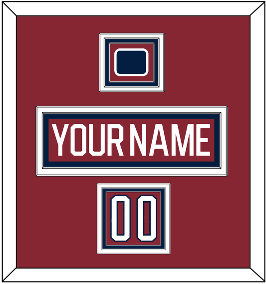 Washington Nameplate, Number (Shoulder) & 2015 Winter Classic Patch - Garnet Jersey - Premier Tier 2