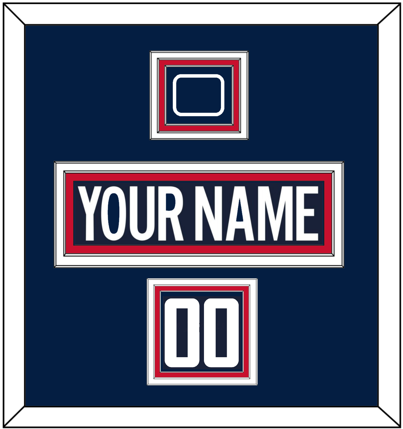 Washington Nameplate, Number (Shoulder) & 2018 Stadium Series Patch - Blue Jersey - Premier Tier 2