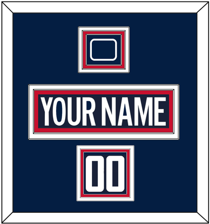 Washington Nameplate, Number (Shoulder) & 2018 Stadium Series Patch - Blue Jersey - Premier Tier 2