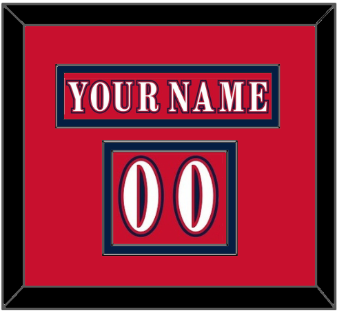 Washington Nameplate & Number (Shoulder) - Reverse Retro Red (2020-2021) - Signature Tier 1