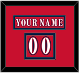 Washington Nameplate & Number (Shoulder) - Reverse Retro Red (2020-2021) - Double Mat 1