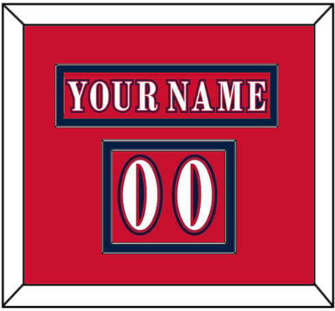 Washington Nameplate & Number (Shoulder) - Reverse Retro Red (2020-2021) - Signature Tier 1