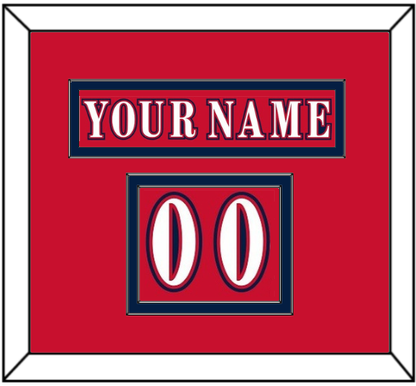 Washington Nameplate & Number (Shoulder) - Reverse Retro Red (2020-2021) - Signature Tier 1