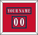 Washington Nameplate & Number (Shoulder) - Reverse Retro Red (2020-2021) - Double Mat 1