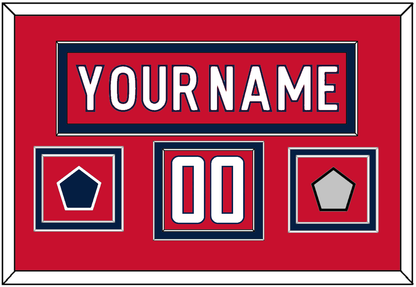Washington Nameplate & Number (Shoulder) With Stanley Cup Finals & Jersey Logo Patches - Home Red - Signature Tier 2