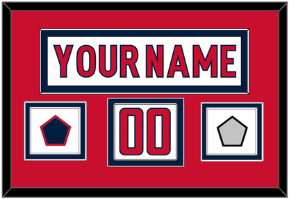 Washington Nameplate & Number (Shoulder) With Stanley Cup Finals & Jersey Logo Patches - Road White - Signature Tier 1