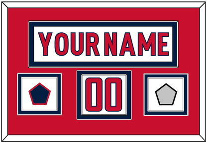 Washington Nameplate & Number (Shoulder) With Stanley Cup Champions & Jersey Logo Patches - Road White - Signature Tier 1