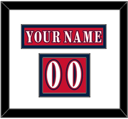 Washington Nameplate & Number (Shoulder) - Reverse Retro Red (2020-2021) - Signature Tier 2