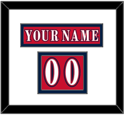 Washington Nameplate & Number (Shoulder) - Reverse Retro Red (2020-2021) - Signature Tier 2