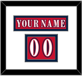 Washington Nameplate & Number (Shoulder) - Reverse Retro Red (2020-2021) - Double Mat 2