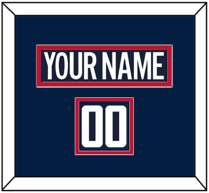 Washington Nameplate & Number (Shoulder) - Alternate Blue (2018-2024) - Signature Tier 2