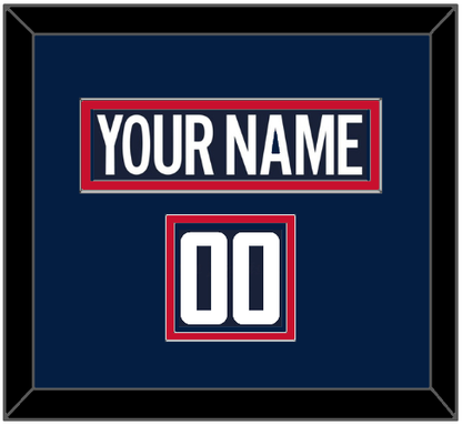 Washington Nameplate & Number (Shoulder) - Alternate Blue (2018-2024) - Signature Tier 2