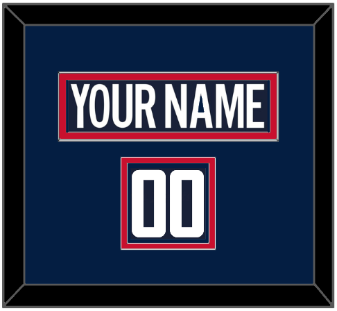 Washington Nameplate & Number (Shoulder) - 2018 Stadium Series Blue Jersey - Signature Tier 2
