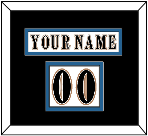 Washington Nameplate & Number (Shoulder) - Home White (1995-2007) - Signature Tier 3
