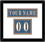 Washington Nameplate & Number (Shoulder) - Road Blue (1995-2000) - Double Mat 1