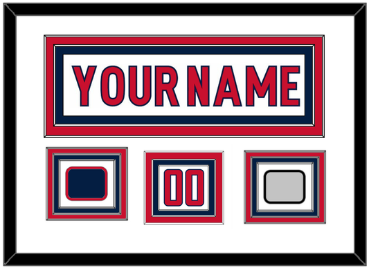 Washington Nameplate & Number (Shoulder) With Stanley Cup Champions & Jersey Logo Patches - Road White - Premier Tier 1