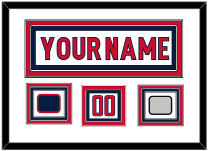 Washington Nameplate & Number (Shoulder) With Stanley Cup Finals & Jersey Logo Patches - Road White - Premier Tier 1