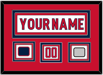 Washington Nameplate & Number (Shoulder) With Stanley Cup Champions & Jersey Logo Patches - Road White - Premier Tier 2