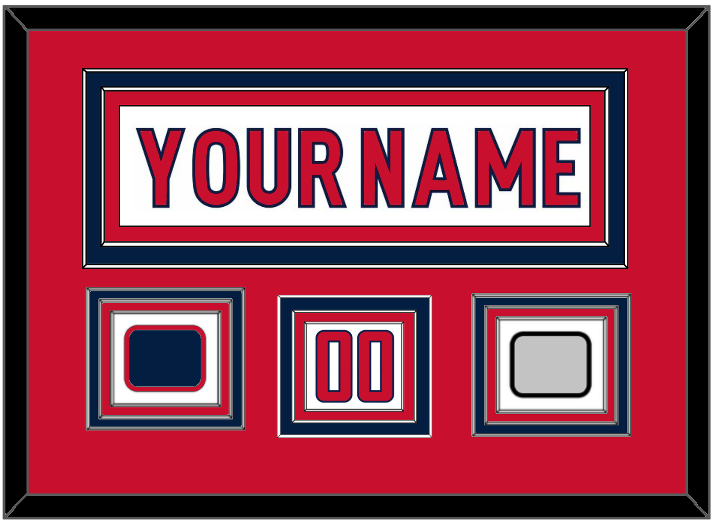 Washington Nameplate & Number (Shoulder) With Stanley Cup Finals & Jersey Logo Patches - Road White - Premier Tier 2