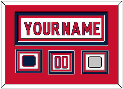 Washington Nameplate & Number (Shoulder) With Stanley Cup Champions & Jersey Logo Patches - Road White - Premier Tier 2