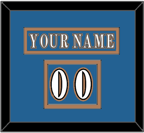 Washington Nameplate & Number (Shoulder) - Road Blue (1995-2000) - Signature Tier 2
