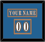Washington Nameplate & Number (Shoulder) - Road Blue (1995-2000) - Double Mat 2