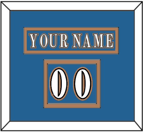 Washington Nameplate & Number (Shoulder) - Road Blue (1995-2000) - Signature Tier 2