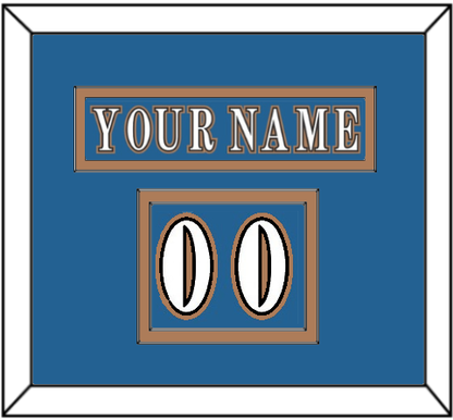 Washington Nameplate & Number (Shoulder) - Road Blue (1995-2000) - Signature Tier 2