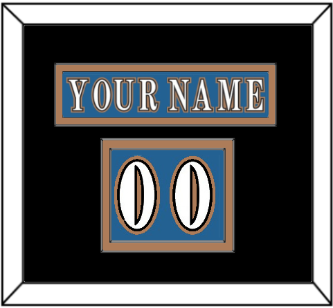 Washington Nameplate & Number (Shoulder) - Road Blue (1995-2000) - Signature Tier 3
