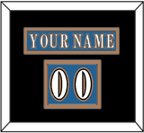Washington Nameplate & Number (Shoulder) - Road Blue (1995-2000) - Double Mat 3