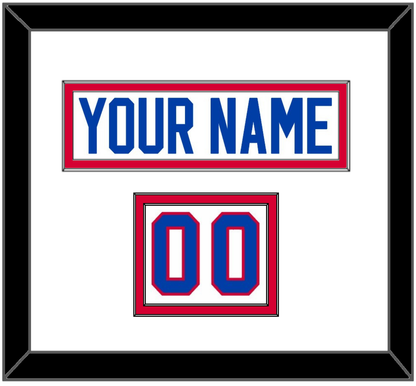 Washington Nameplate & Number (Shoulder) - Home White (1979-1987) - Signature Tier 1