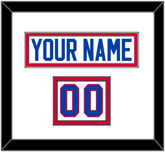 Washington Nameplate & Number (Shoulder) - Home White (1979-1987) - Signature Tier 1