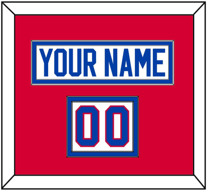 Washington Nameplate & Number (Shoulder) - Home White (1979-1987) - Signature Tier 2