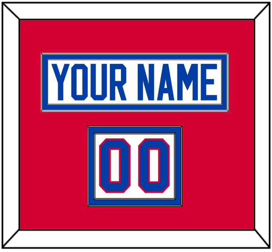 Washington Nameplate & Number (Shoulder) - Home White (1979-1987) - Signature Tier 2
