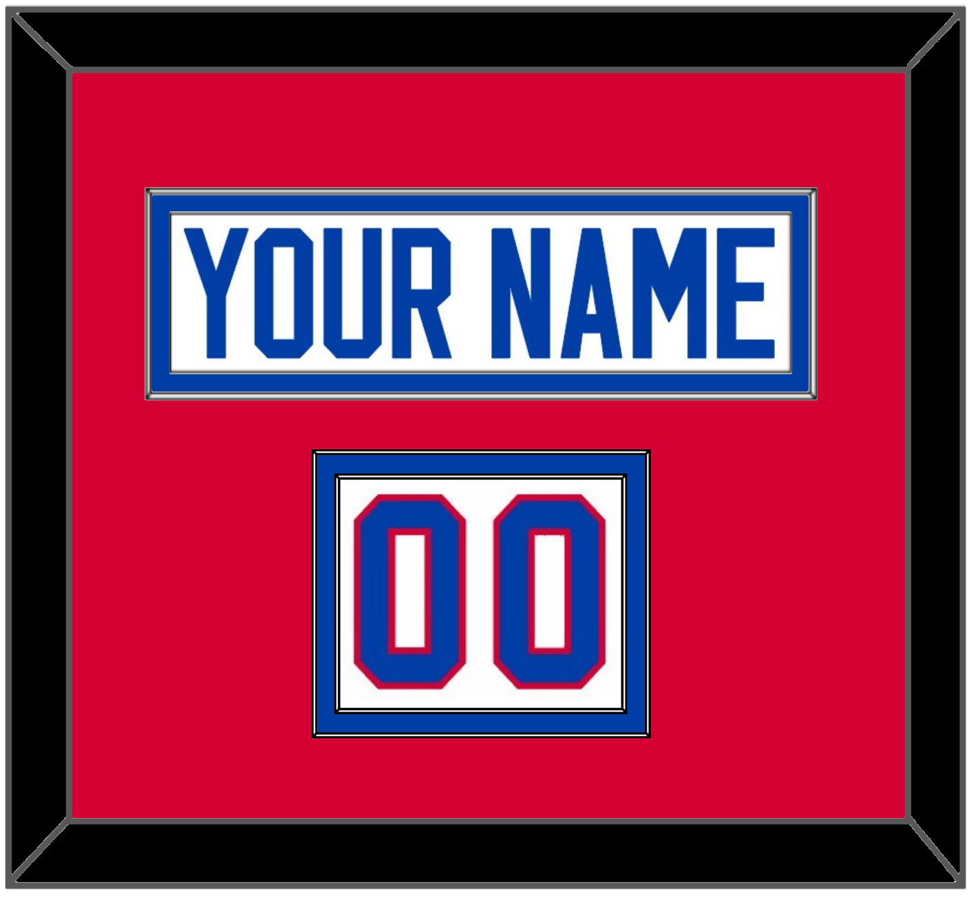 Washington Nameplate & Number (Shoulder) - Home White (1979-1987) - Signature Tier 2