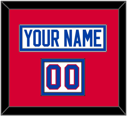 Washington Nameplate & Number (Shoulder) - Home White (1979-1987) - Signature Tier 2