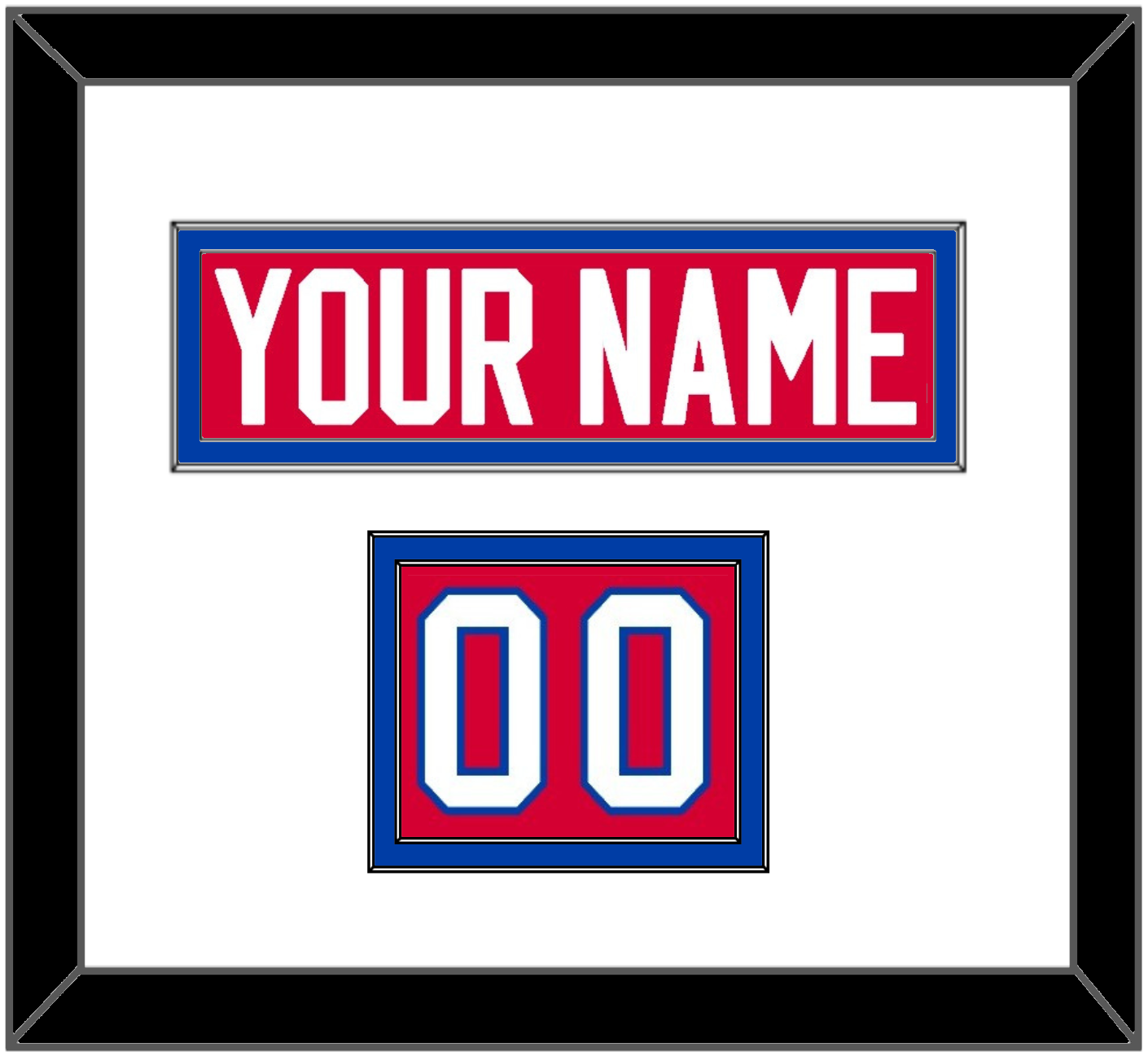 Washington Nameplate & Number (Shoulder) - Road Red (1979-1987) - Signature Tier 1
