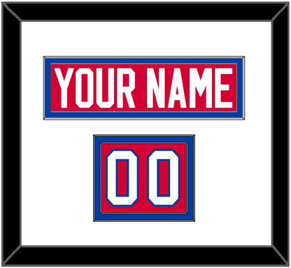Washington Nameplate & Number (Shoulder) - Road Red (1979-1987) - Signature Tier 1