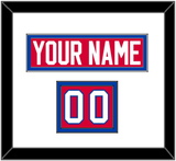Washington Nameplate & Number (Shoulder) - Road Red (1979-1987) - Double Mat 1