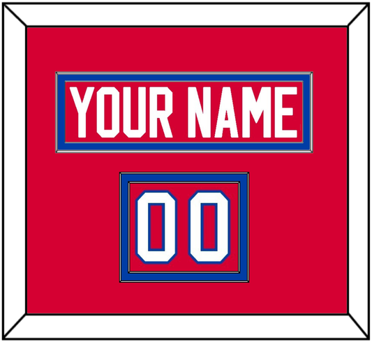 Washington Nameplate & Number (Shoulder) - Road Red (1979-1987) - Signature Tier 2